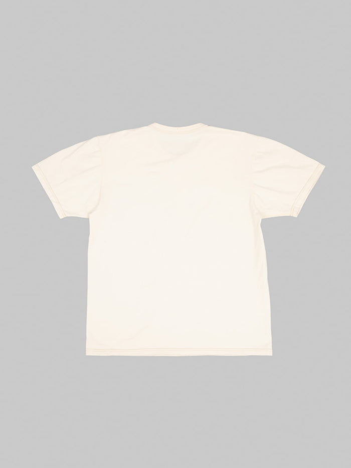 The Flat Head FN-TSH-003 Henley T-Shirt Natural