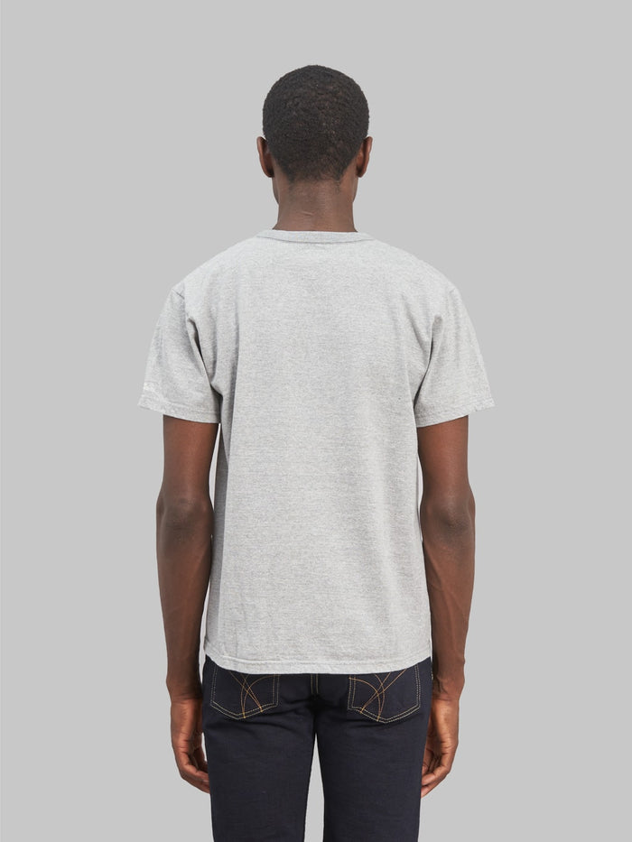 The Flat Head Loopwheeled Heavyweight Plain T-Shirt Grey - Redcast Heritage Co.