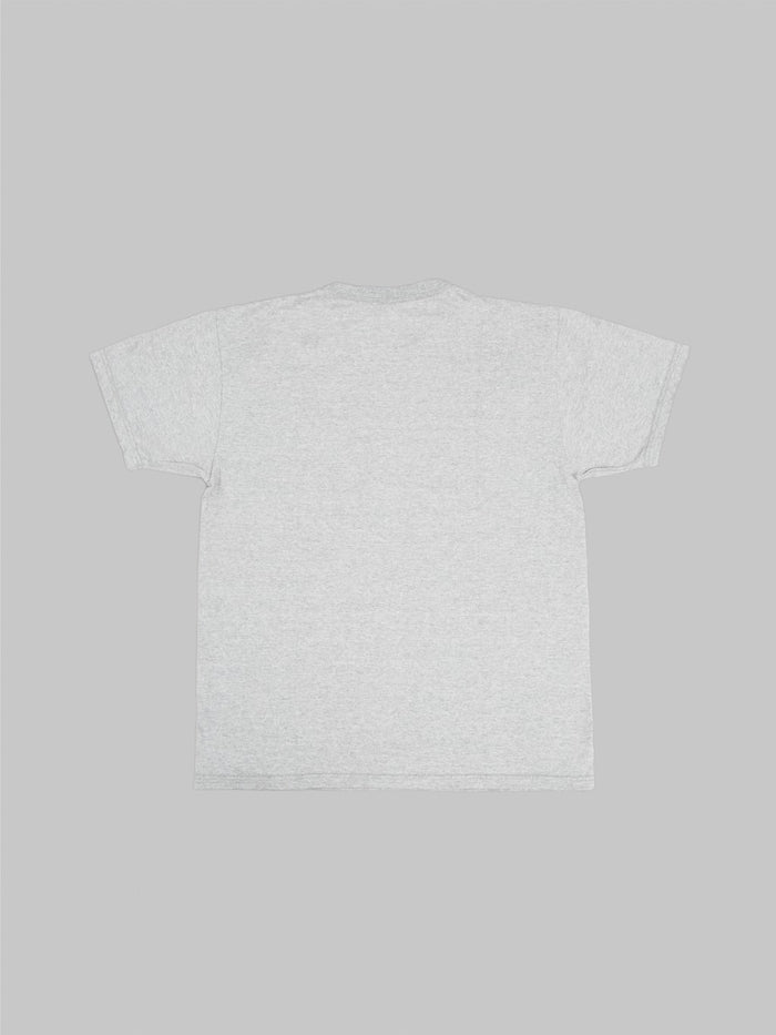 The Flat Head Loopwheeled Heavyweight Plain T-Shirt Grey - Redcast Heritage Co.