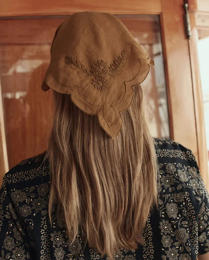 The Great - Clay Scalloped Bandana - Kalifornia Jean Bar