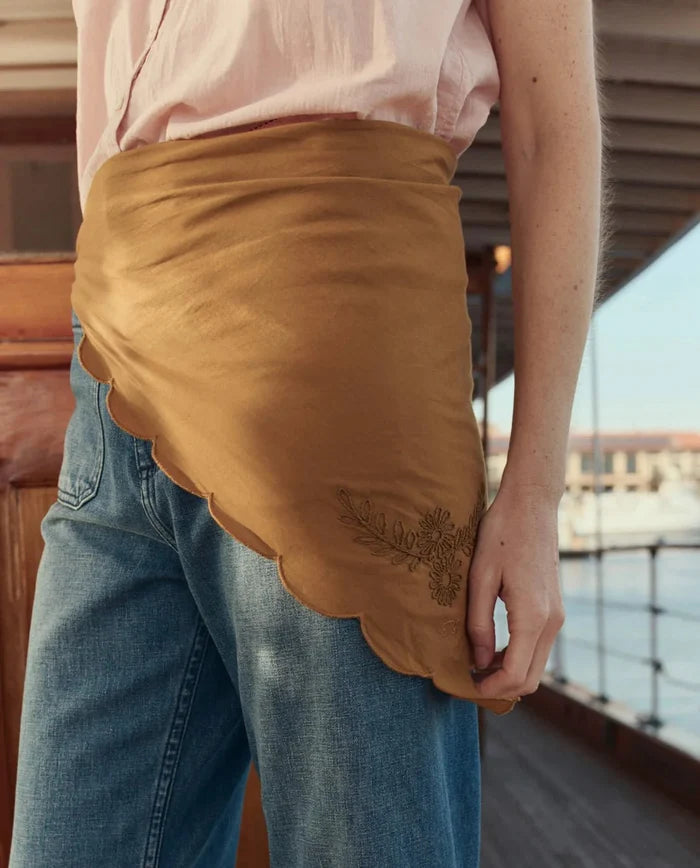 The Great - Clay Scalloped Bandana - Kalifornia Jean Bar