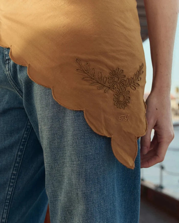 The Great - Clay Scalloped Bandana - Kalifornia Jean Bar
