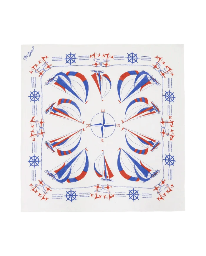 The Great - Sailboat Bandana White - Kalifornia Jean Bar