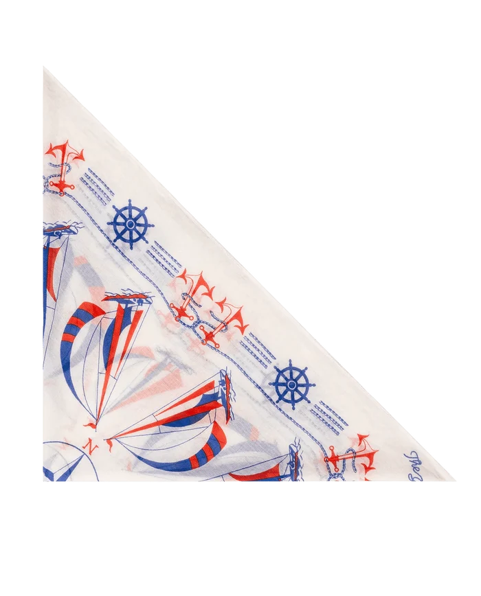The Great - Sailboat Bandana White - Kalifornia Jean Bar