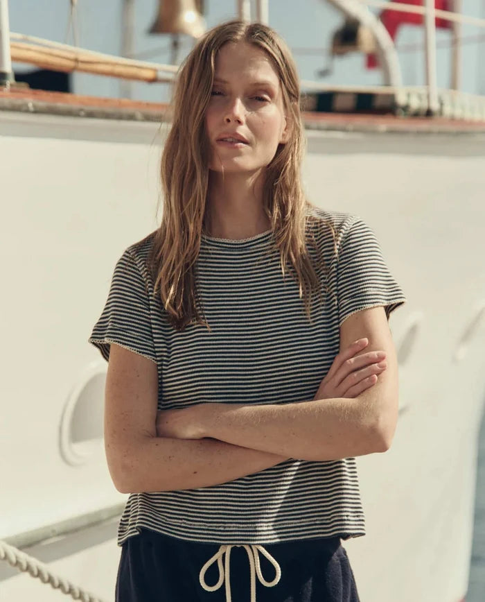The Great - The Little Tee Navy Stripe - Kalifornia Jean Bar