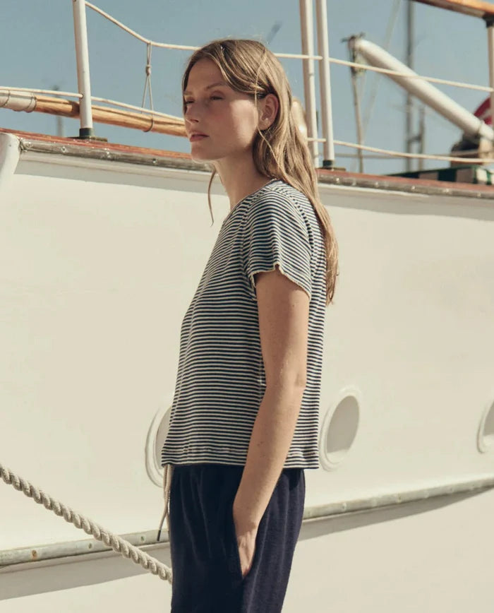 The Great - The Little Tee Navy Stripe - Kalifornia Jean Bar