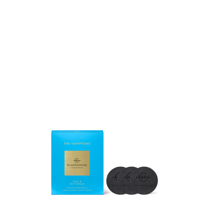 Glasshouse The Hamptons Car Diffuser Refill | 3 Scent Disks