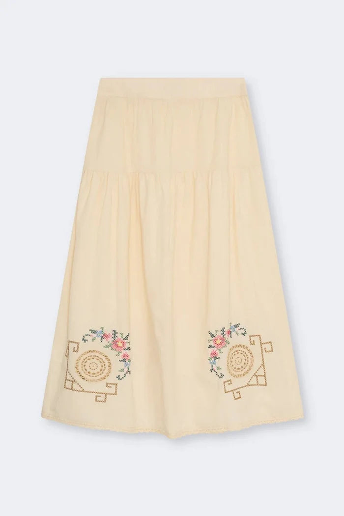 The New Society - Narcise Skirt Ecru - Kalifornia Jean Bar