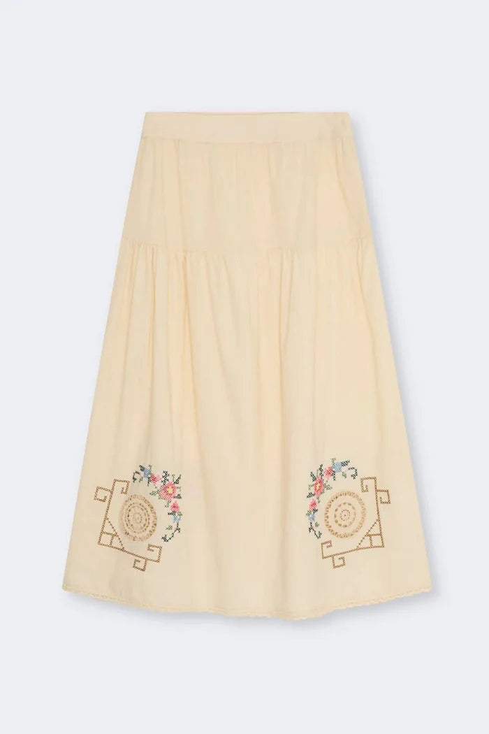The New Society - Narcise Skirt Ecru - Kalifornia Jean Bar