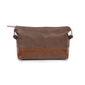 Brouk & Co The Oxford Toiletry Bag | Chocolate Brown