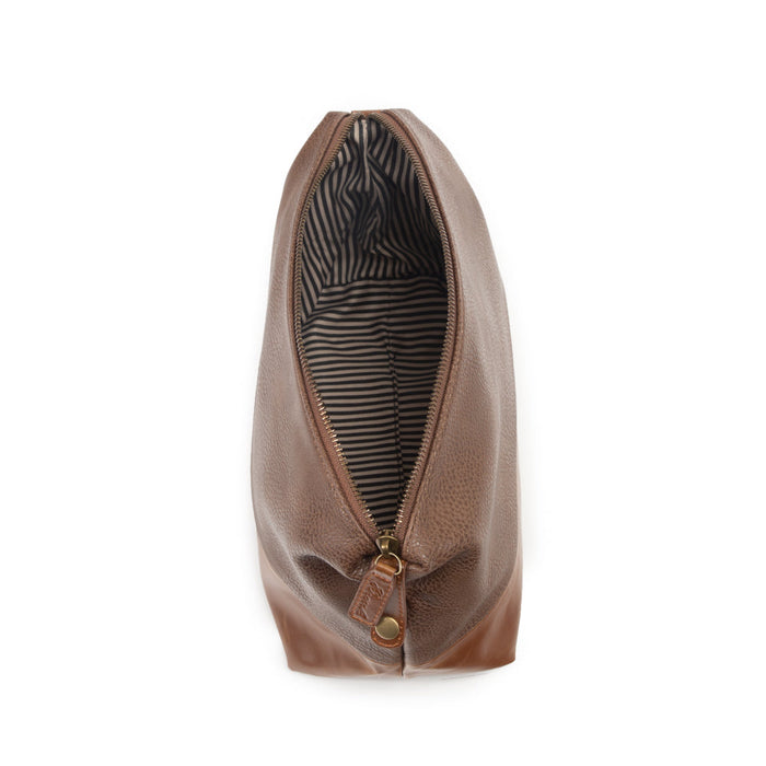 The Oxford Toiletry Bag | Chocolate Brown