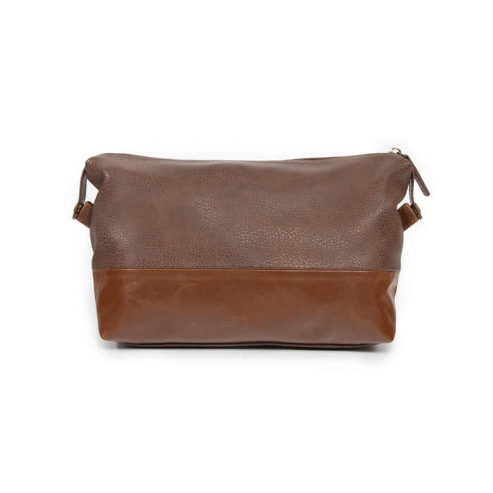 The Oxford Toiletry Bag | Chocolate Brown
