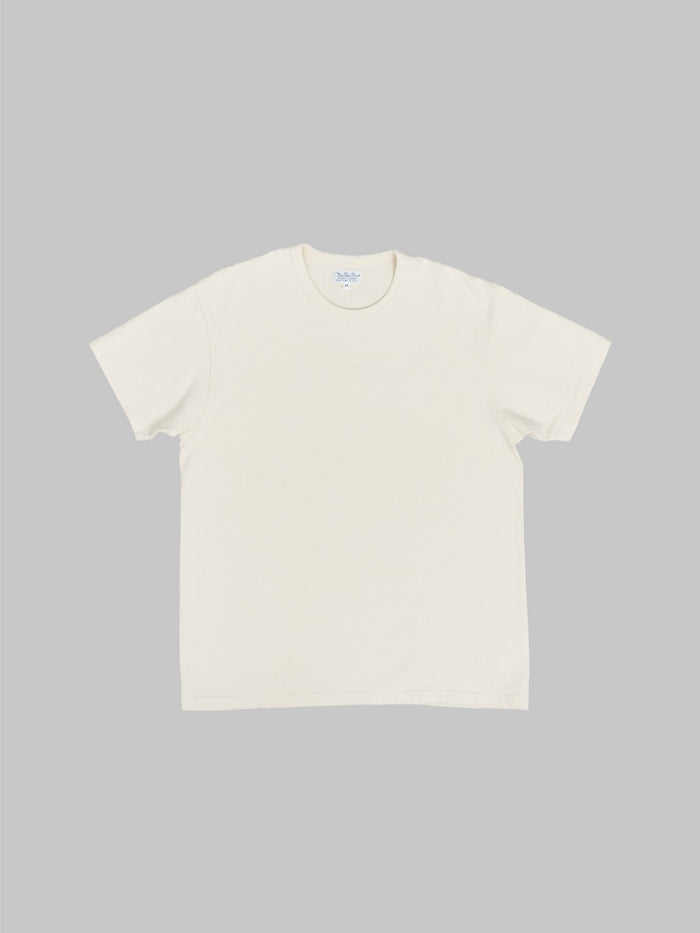 the rite stuff heavyweight 9oz loopwheel tshirt ecru front
