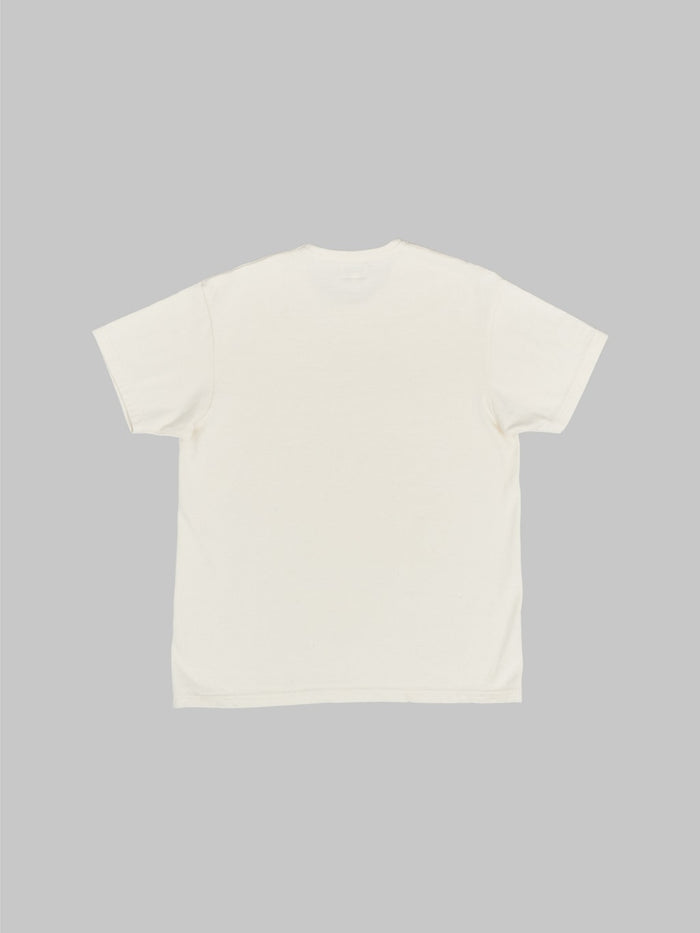 the rite stuff heavyweight 9oz loopwheel tshirt ecru back