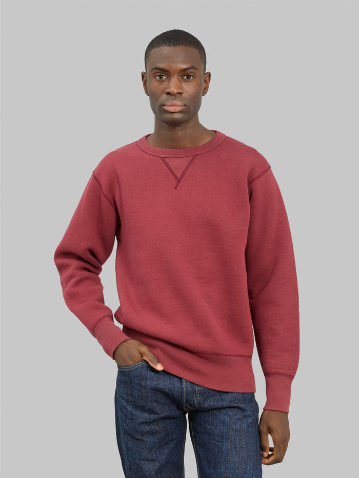 the strike gold loopwheeled sweatshirt burgundy styled