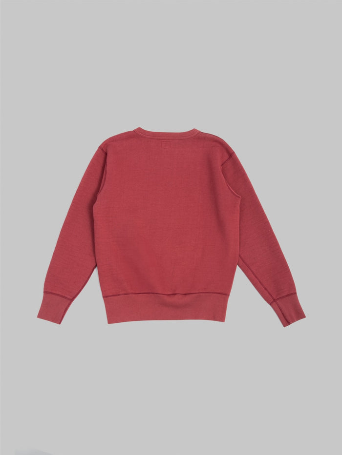 the strike gold loopwheeled sweatshirt burgundy back