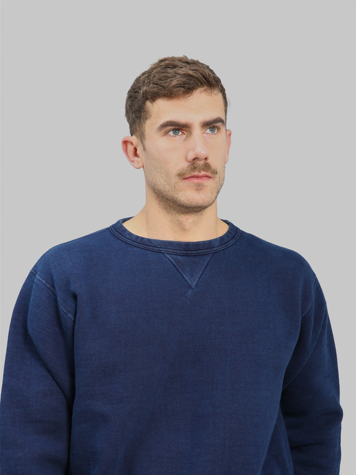 the strike gold loopwheeled sweatshirt indigo chest