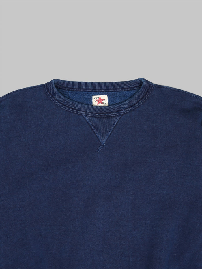 the strike gold loopwheeled sweatshirt indigo collar