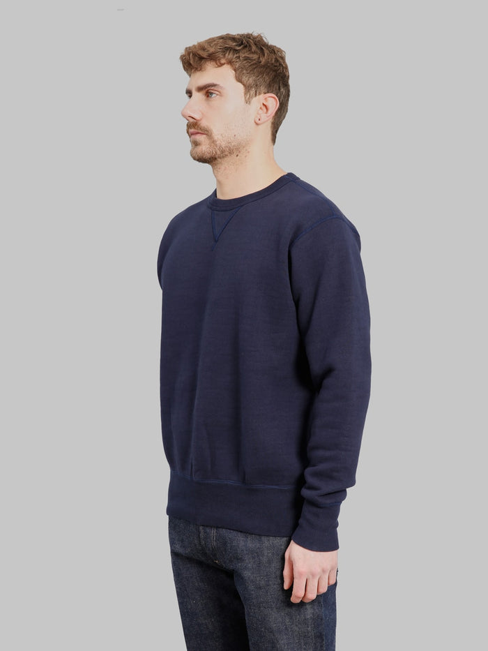 The Strike Gold  Loopwheeled Sweatshirt Navy side look