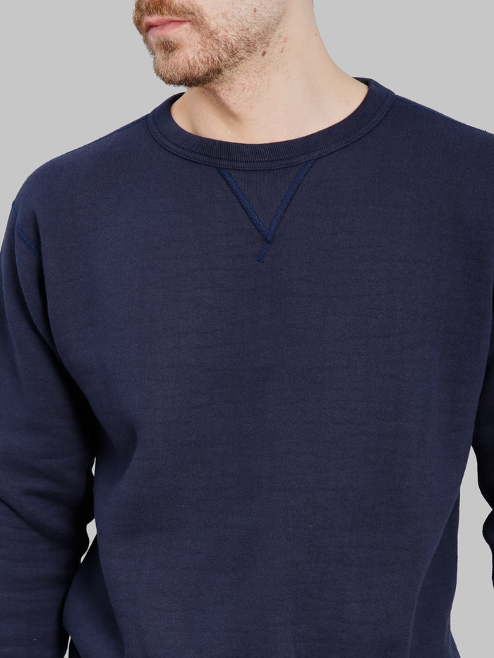 The Strike Gold  Loopwheeled Sweatshirt Navy chest