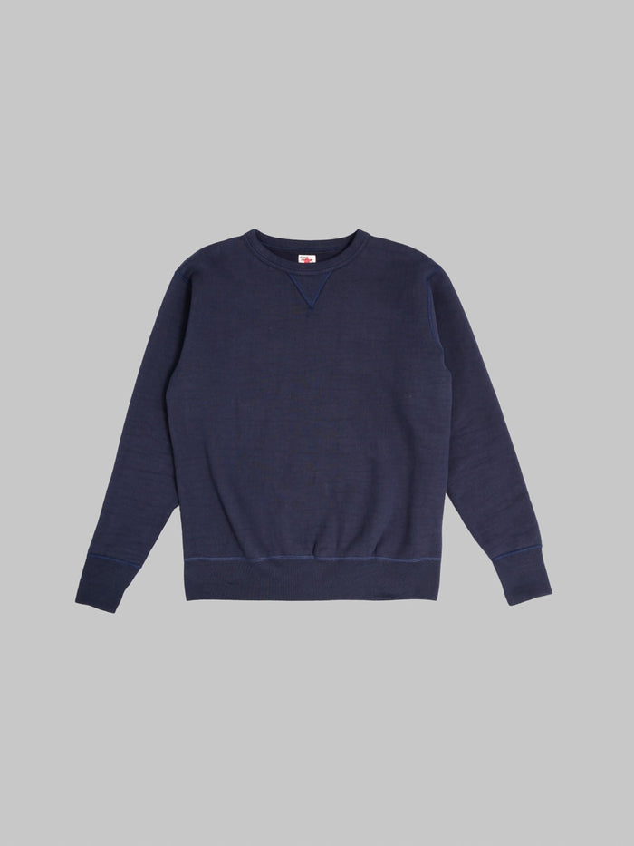 The Strike Gold  Loopwheeled Sweatshirt Navy front