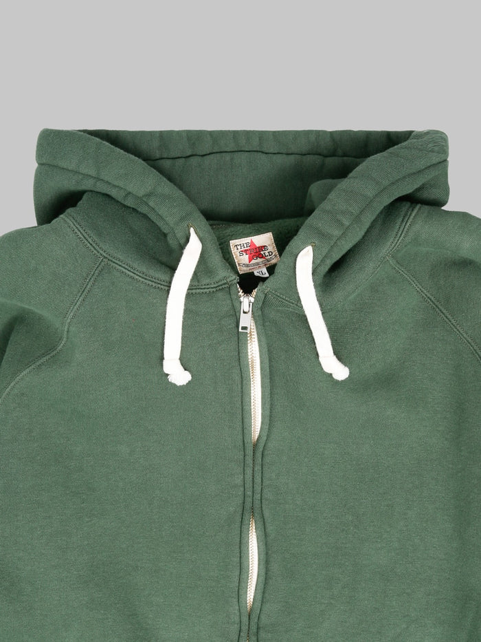 The Strike Gold  Loopwheeled Zip Hoodie Green cords
