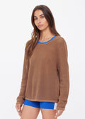 The Upside - Avalon Wayli Knit Crew Walnut - Kalifornia Jean Bar