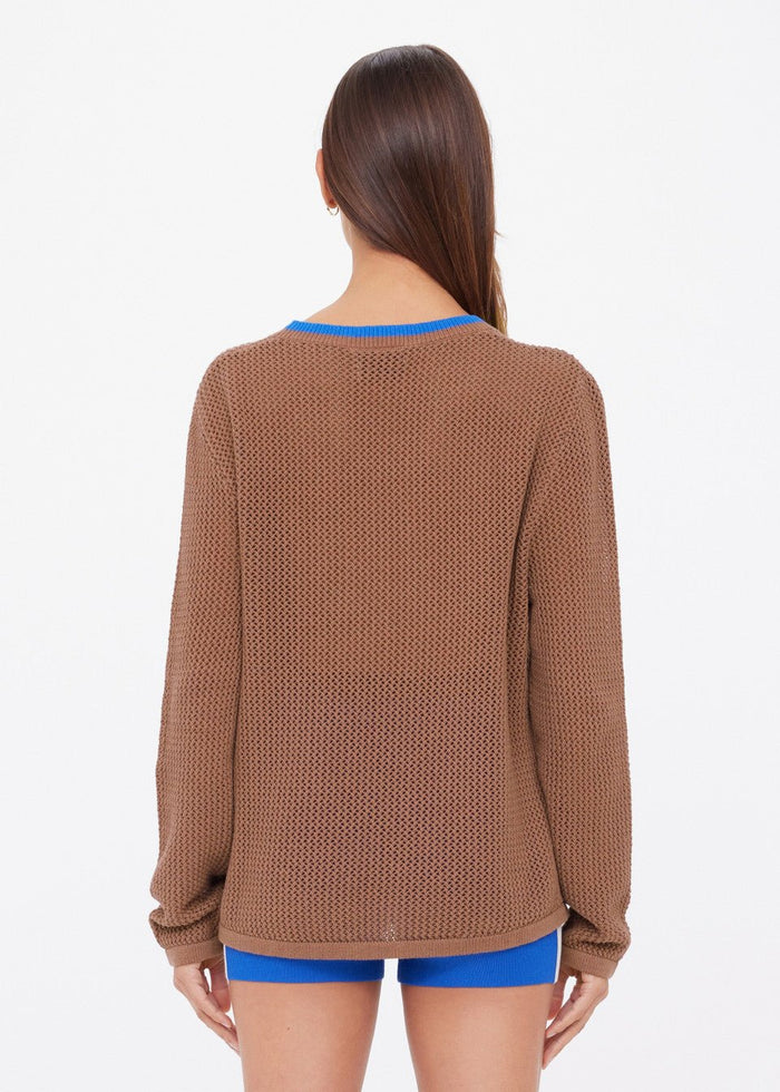 The Upside - Avalon Wayli Knit Crew Walnut - Kalifornia Jean Bar