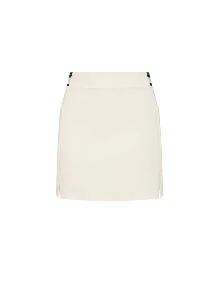 The Upside - Courship Becket Mini Skirt in Cream - Kalifornia Jean Bar