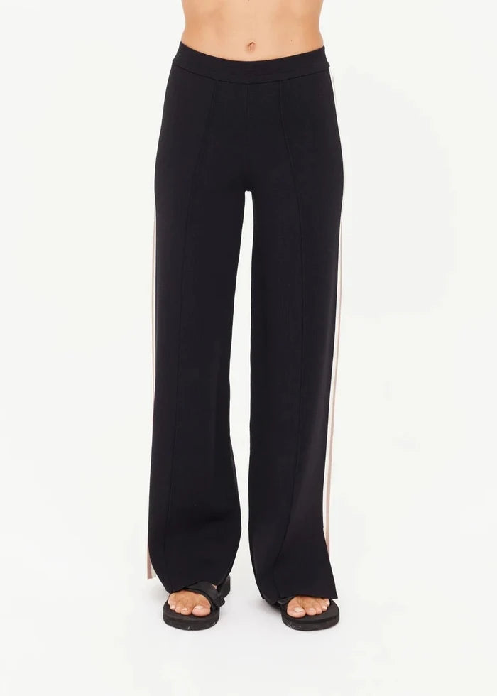The Upside - Freya Knit Pant In Black - Kalifornia Jean Bar