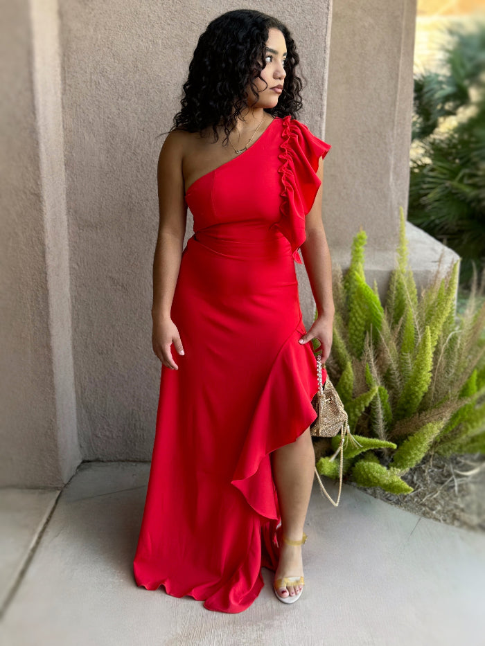 Timeless Red Maxi Dress image 2