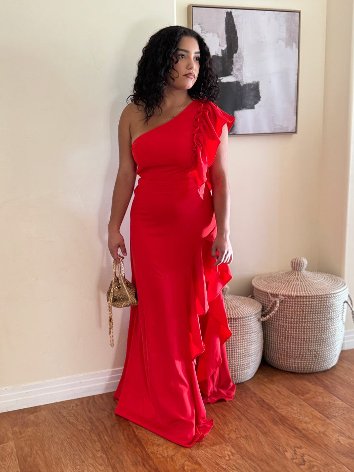 Timeless Red Maxi Dress image 6