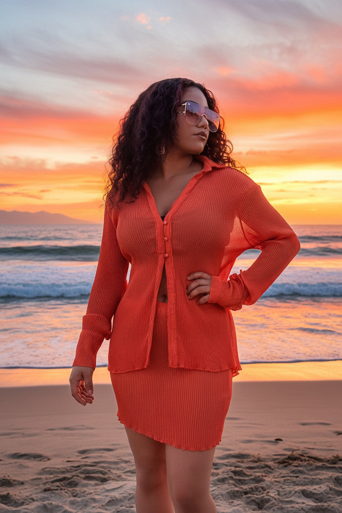 Tropics Pleated Skirt Set image 5