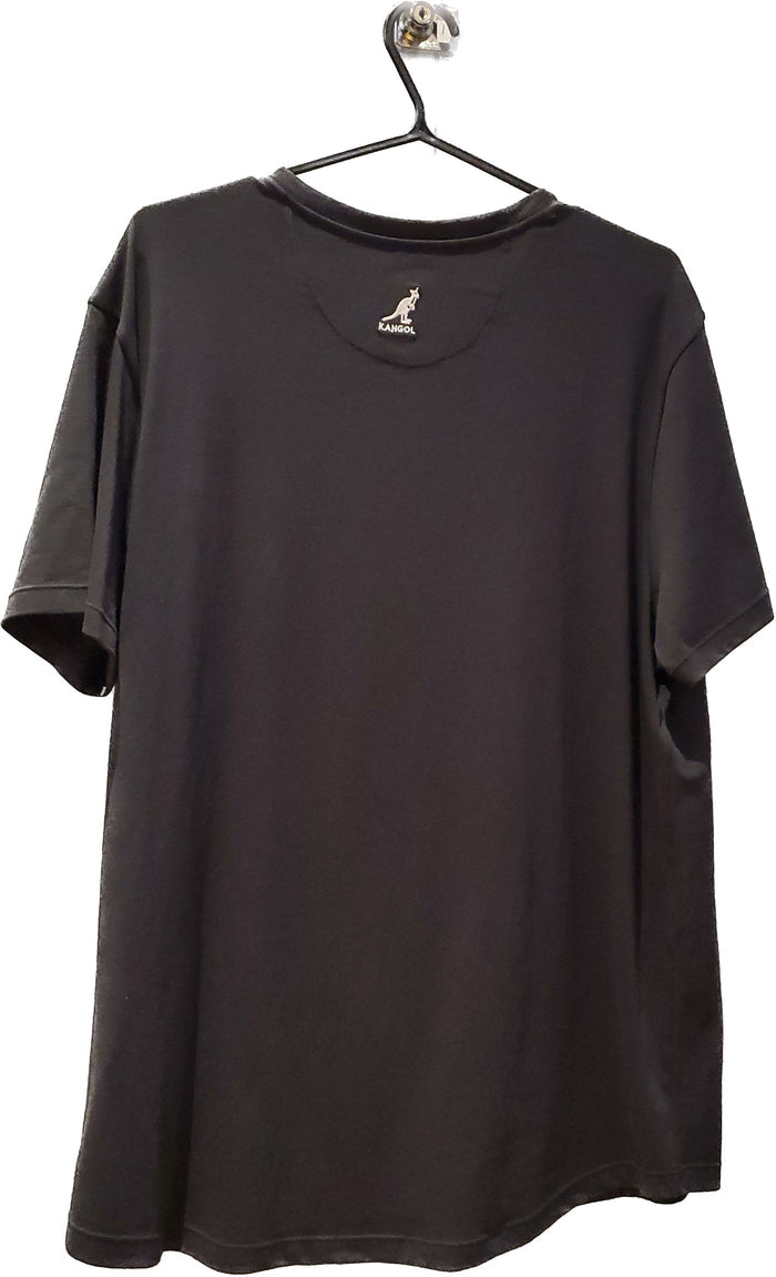 Tshirt kangol noir avec bouton