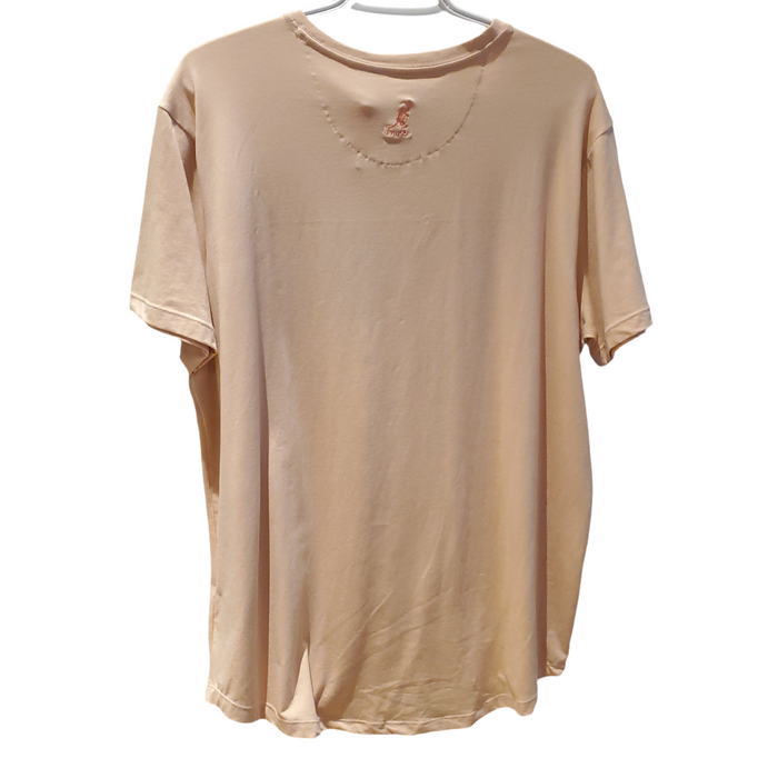 Tshirt kangol peche avec 3 boutons