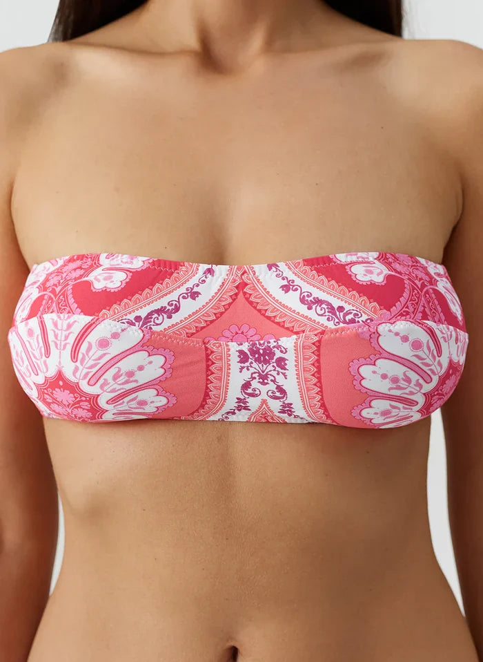 Swimwear Melissa Odabash Turin Bandeau Bikini Top Ornate Apoella