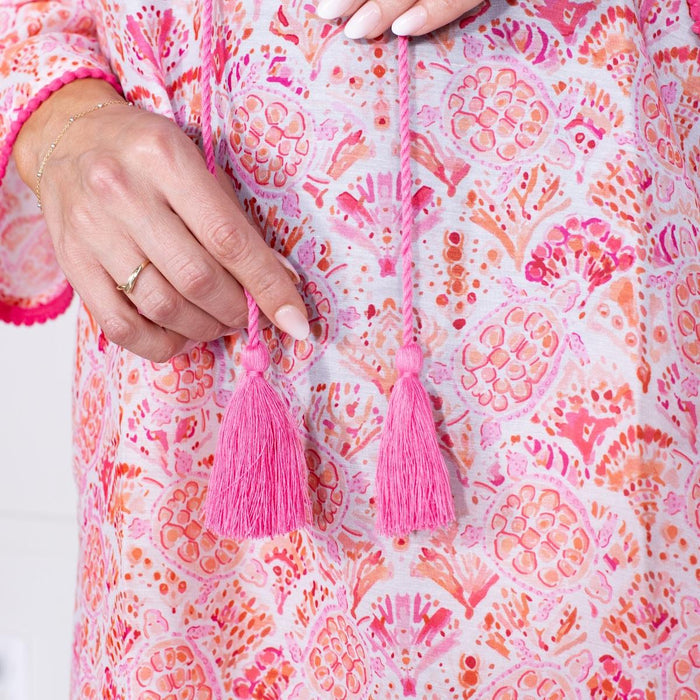 Turtle Cove Cover-Up | Pink/Orange
