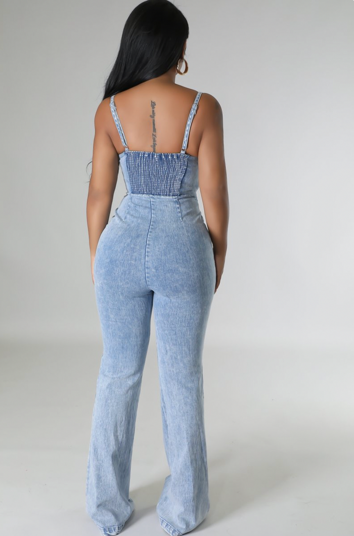 Twist Denim Jumpsuit image 3