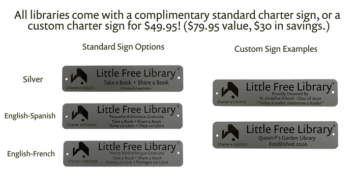 Two Story Modern Unfinished Little Free Library