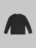 UES 100 Linen Long Sleeve TShirt Black front