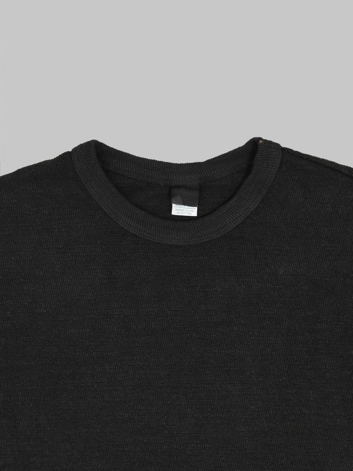 UES 100 Linen Long Sleeve TShirt Black  collar