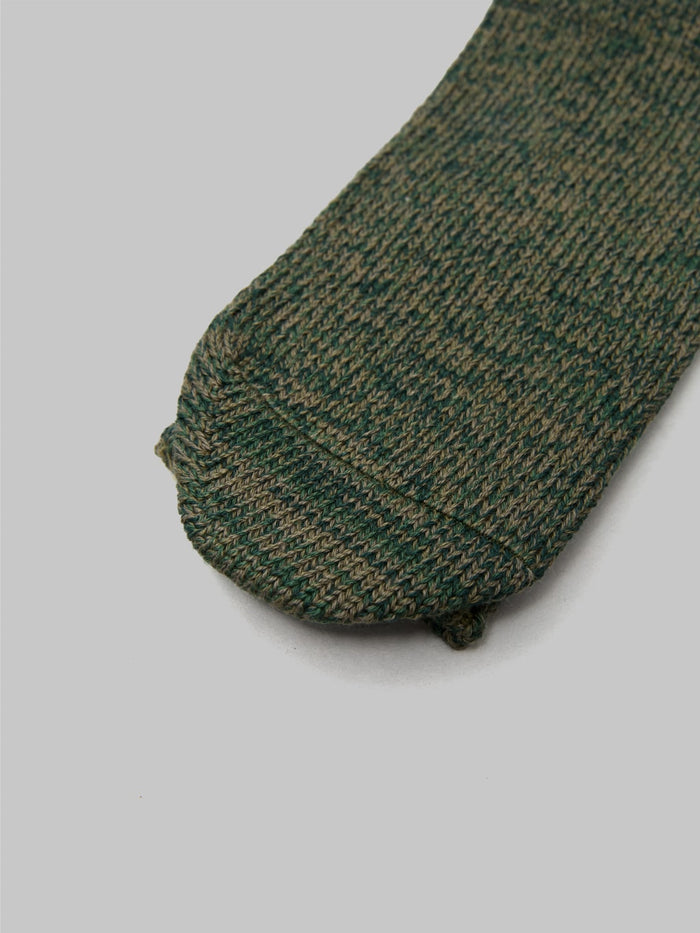 UES Melange Crew Length Socks Green - Redcast Heritage Co.