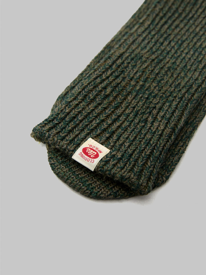 UES Melange Crew Length Socks Green - Redcast Heritage Co.