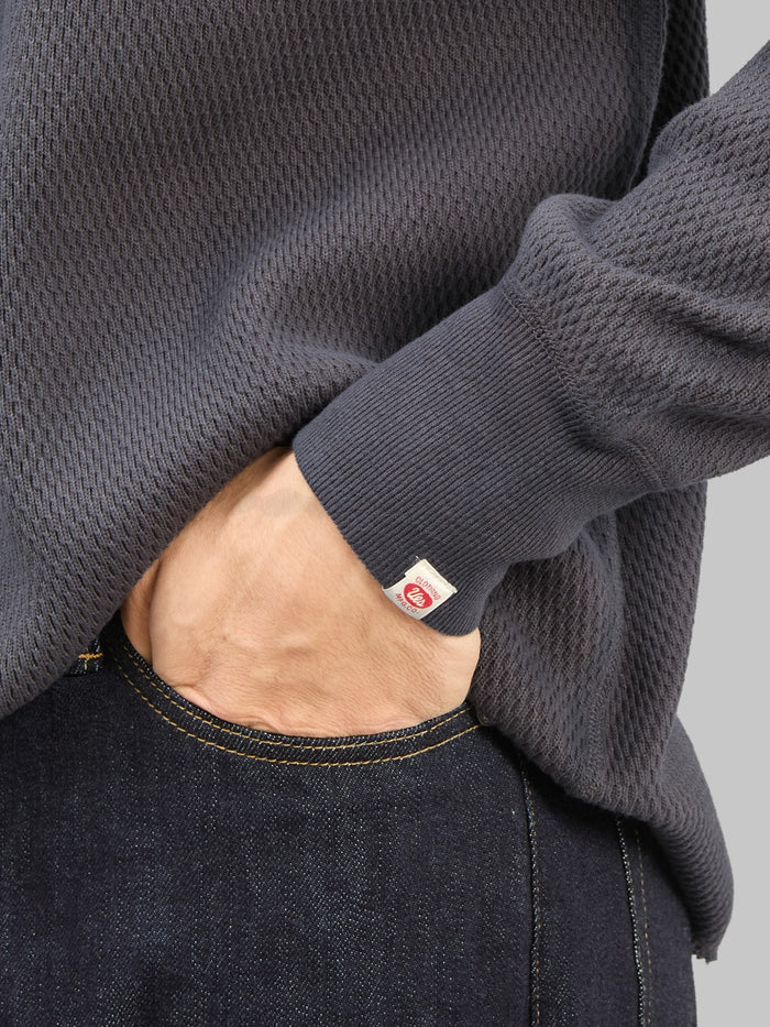 UES Double Honeycomb Thermal T-Shirt Steel Grey - Redcast Heritage Co.