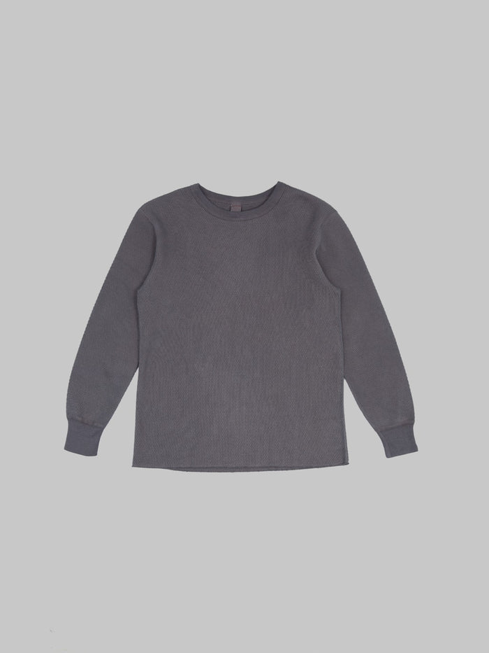 UES Double Honeycomb Thermal T-Shirt Steel Grey - Redcast Heritage Co.
