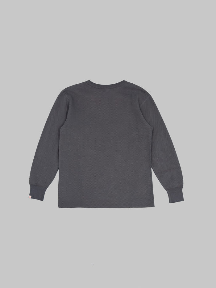 UES Double Honeycomb Thermal T-Shirt Steel Grey - Redcast Heritage Co.