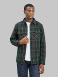 UES Extra Heavy Flannel Shirt Green - Redcast Heritage Co.
