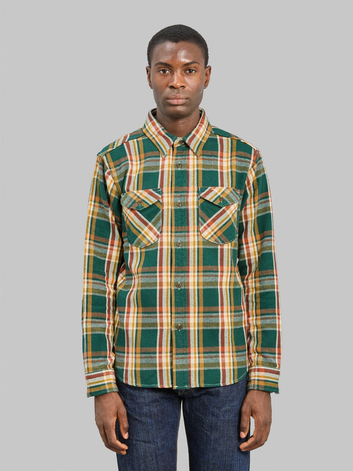 UES Heavy Flannel Shirt Green