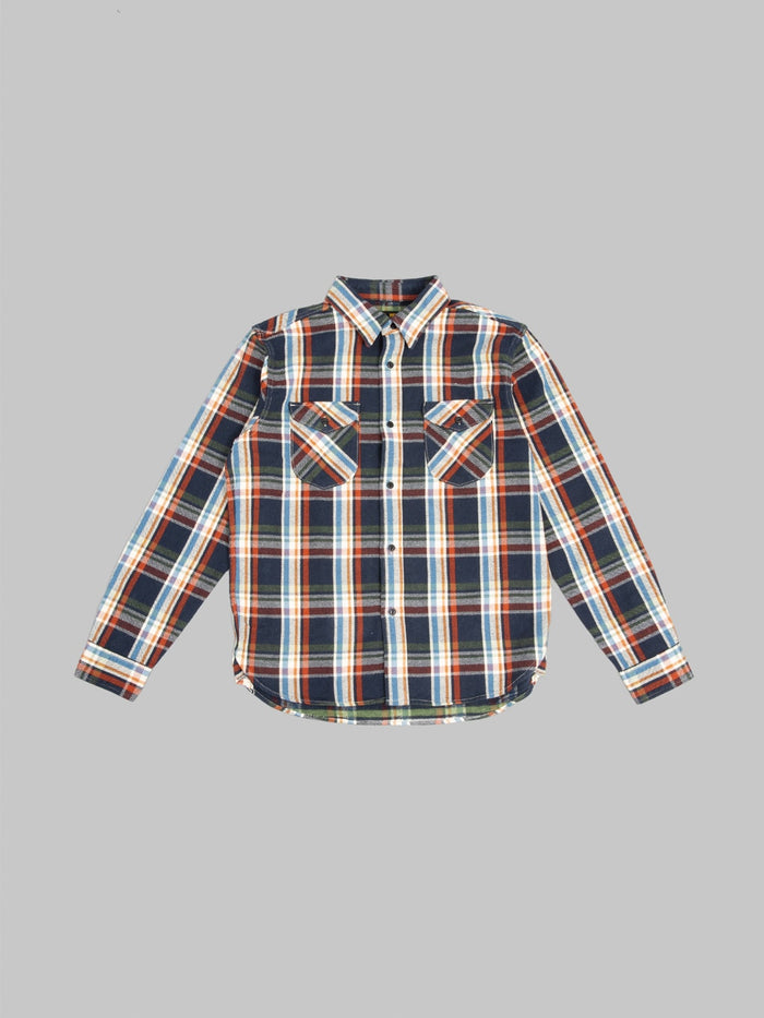 UES Heavy Flannel Shirt Navy - Redcast Heritage Co.