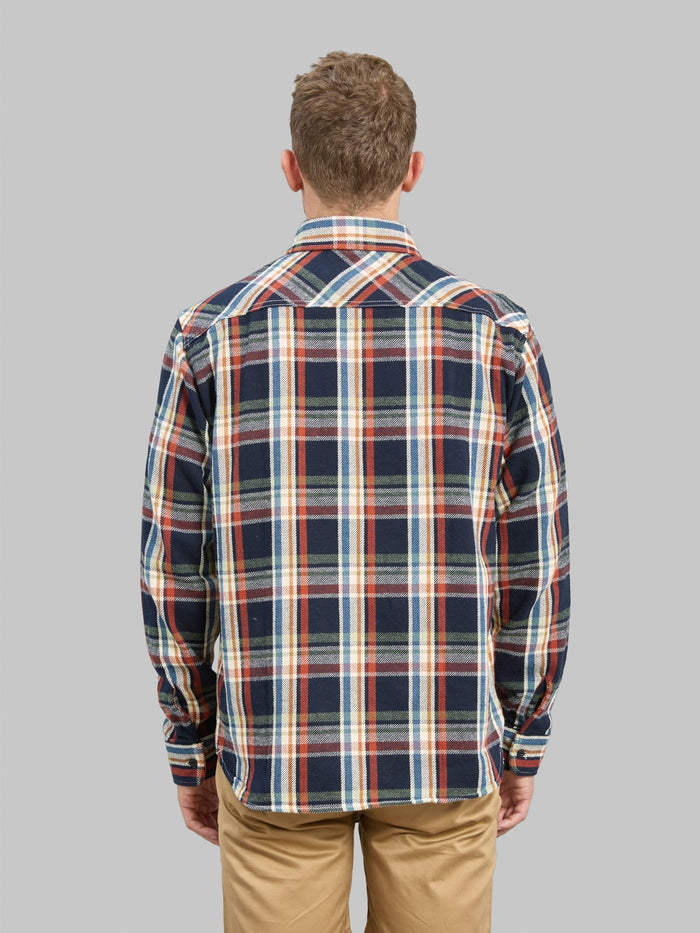 UES Heavy Flannel Shirt Navy - Redcast Heritage Co.